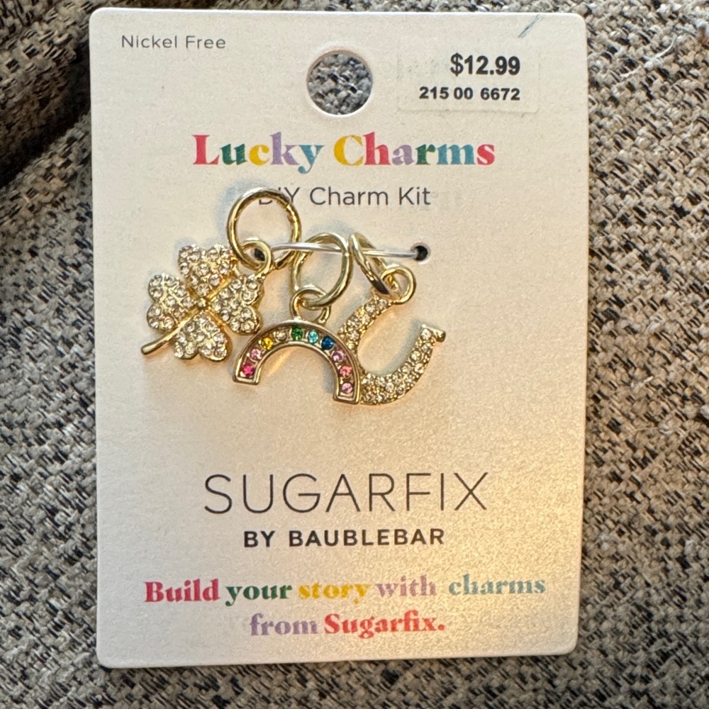 NWT Sugarfix “Lucky Charms” DIY Charm Kit.